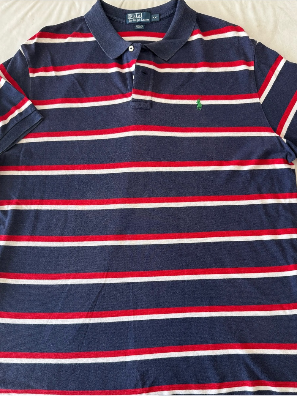 Ralph Lauren Navy, Red & White Striped Polo